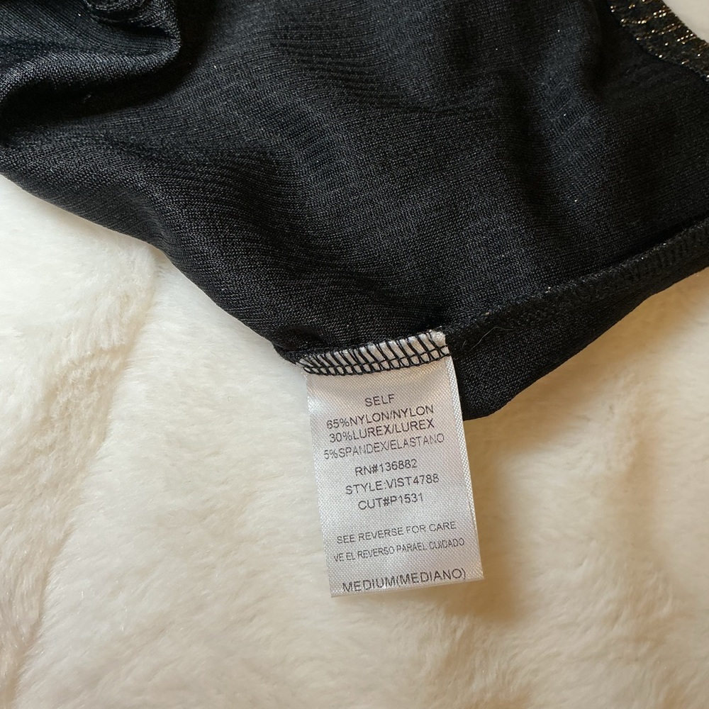 Windsor Black and Gold skirt and Long sleeve top set - Picture 5 of 9